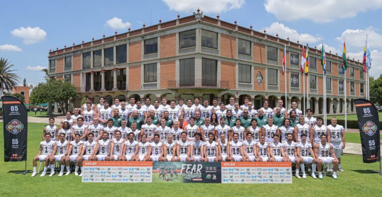 Los Aztecas UDLAP, listos para defender los colores verde y naranja en la temporada 2025 de futbol americano 