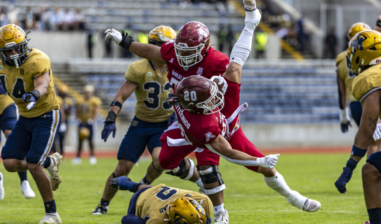 Clásico 2025 entre Águilas Blancas del IPN en contra de los Pumas CU, en donde CU se impone 13–7 al IPN en la Benemérita Universidad Autónoma de Puebla (BUAP)