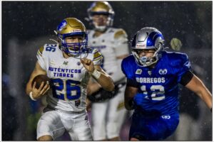 Borregos Ciudad de México vs. Auténticos Tigres de la UANL, disputado el viernes 11 de septiembre de 2026, en el Centro Deportivo y Cultural del Tec Ciudad de México, dentro de la Semana 2 de la Liga Mayor de ONEFA, Conferencia de los 14 Grandes. El marcador final fue Borregos CCM 14-31 Auténticos Tigres.