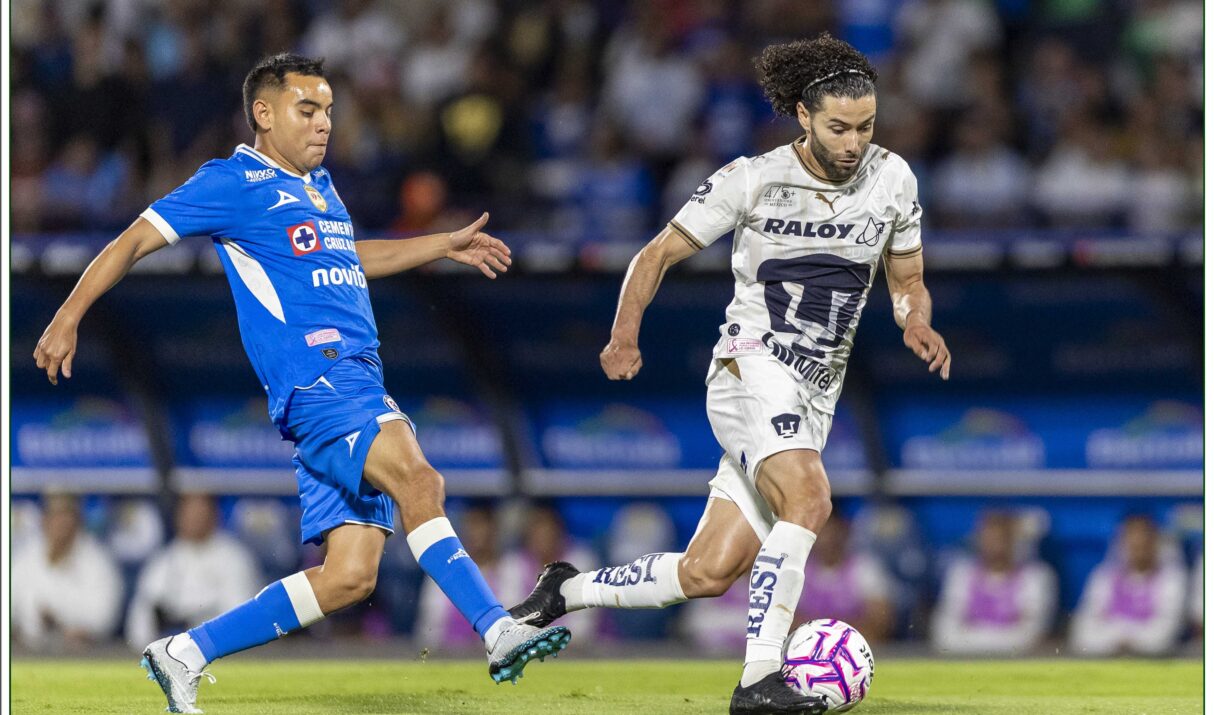 Pumas y Cruz Azul protagonizan un cardiaco y emocionante empate a tres goles en el Estadio Olímpico Universitario